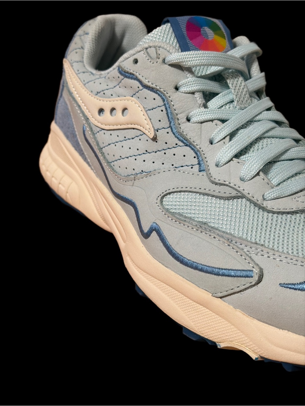 Saucony 3D GRID HURRICANE “Chromatic Pack” Light blue/White Men’s 10.5 NEW - Picture 12 of 13